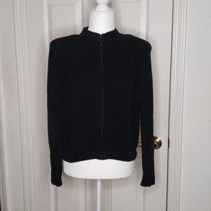 St. John Black Knit Cardigan Size 6